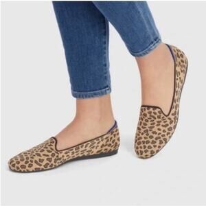 Rothy’s Retired Rounded Toe Flats in Spotted Leopard Size 7.5